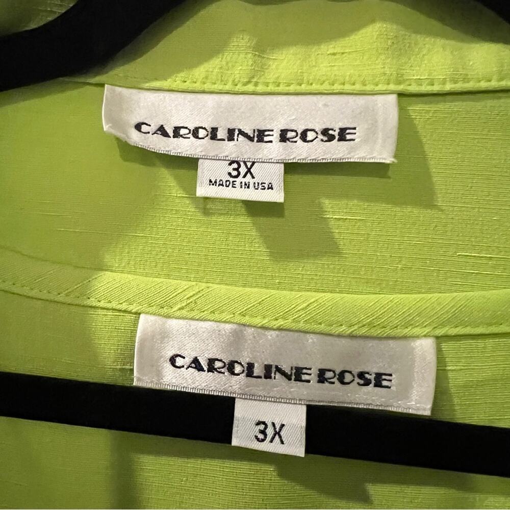 NWT $500 Caroline Rose 2Pc Button-Up Jacket and Vest - Picture 5 of 9